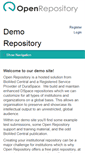 Mobile Screenshot of demo.openrepository.com
