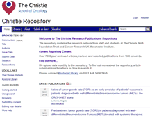 Tablet Screenshot of christie.openrepository.com